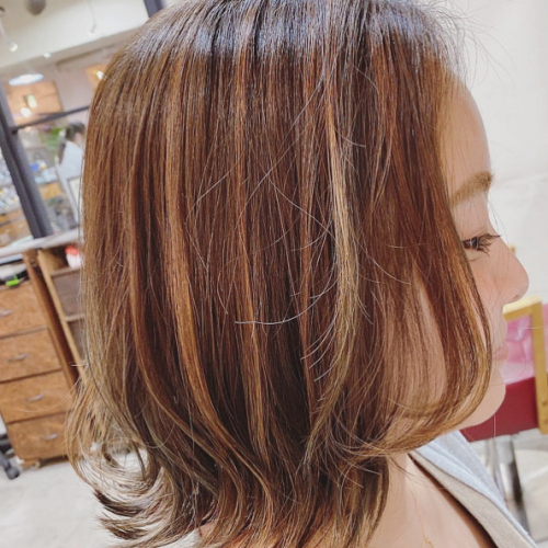 3Dハイライトorローライト＋カラー＋カット＋3ステップ艶トリートメント　
